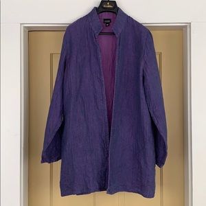 EUC Eileen Fisher linen jacket, S
